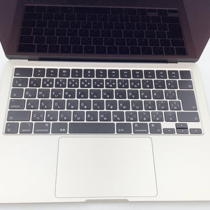 【全額返金保証】【最速発送】Apple MacBook Air 13インチ 2022 Apple M2 8GB SSD 256GB スターライト 100% 超美品 動作確認済