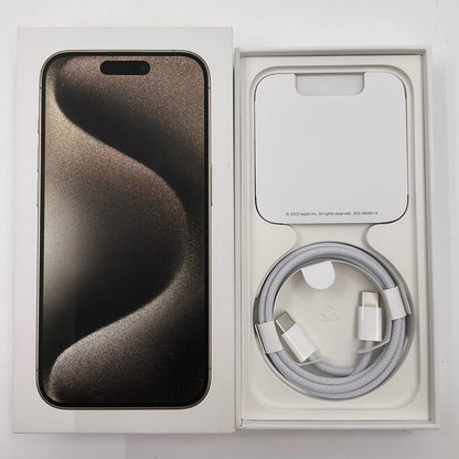 【全額返金保証】【最速発送】Apple iPhone iPhone Pro 15 Pro 256GB ナチュラルチタニウム SIMフリー 白ロム 動作確認済 89%