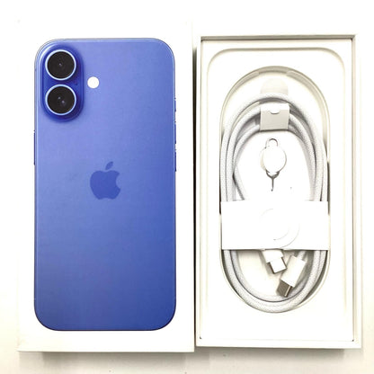 【全額返金保証】【最速発送】Apple iPhone iPhone 16 128GB ウルトラマリン SIMフリー 白ロム 美品 動作確認済 100%