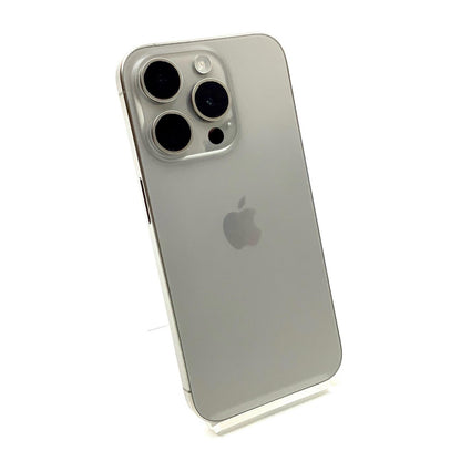 【全額返金保証】【最速発送】Apple iPhone iPhone 15 Pro 128GB ナチュラルチタニウム au SIMフリー 白ロム 美品 動作確認済 89%