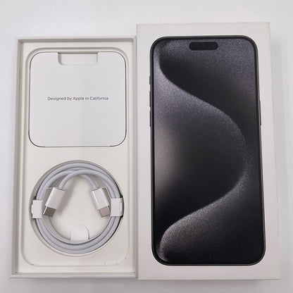 【全額返金保証】【最速発送】Apple iPhone iPhone 15 Pro Max 512GB ブラックチタニウム SIMフリー 白ロム 美品 動作確認済 90%
