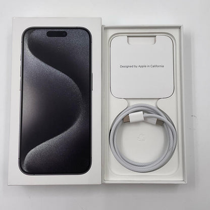 【全額返金保証】【最速発送】Apple iPhone iPhone 15 Pro 256GB ブラックチタニウム SIMフリー 白ロム 美品 動作確認済 88%