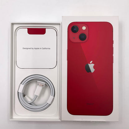 【全額返金保証】【最速発送】Apple iPhone iPhone 13 128GB (PRODUCT)RED au 白ロム 動作確認済 85%