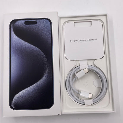 【全額返金保証】【最速発送】Apple iPhone iPhone 15 Pro 128GB ブルーチタニウム SIMフリー 白ロム 動作確認済 87%