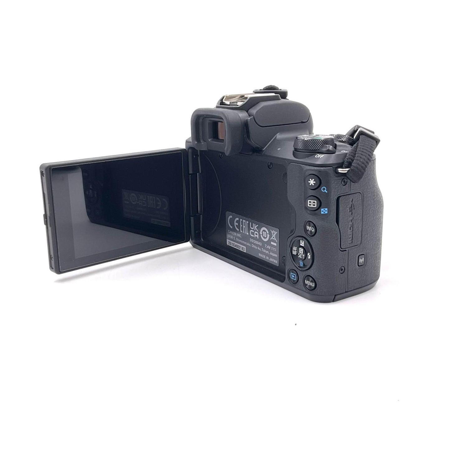 【全額返金保証】【最速発送】Canon デジタル一眼 EOS Kiss M2 ダブルズームキット [ブラック] ブラック 美品 動作確認済
