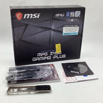 【全額返金保証】【最速発送】MSI マザーボード MPG Z490 GAMING PLUS 動作確認済