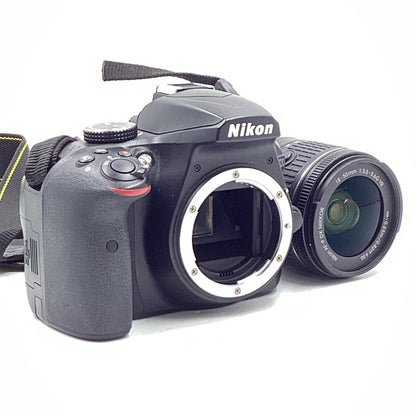 【全額返金保証】【最速発送】Nikon デジタル一眼 D3400 18-55 VR レンズキット [ブラック] ブラック 動作確認済