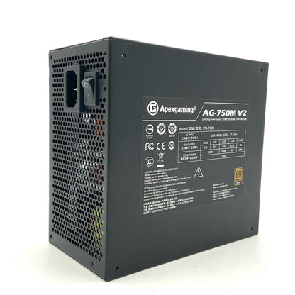 【全額返金保証】【最速発送】SOLYTECH Apexgaming AGシリーズ 80 PLUS GOLD認証 750W AG-750M-V2-JP 動作確認済
