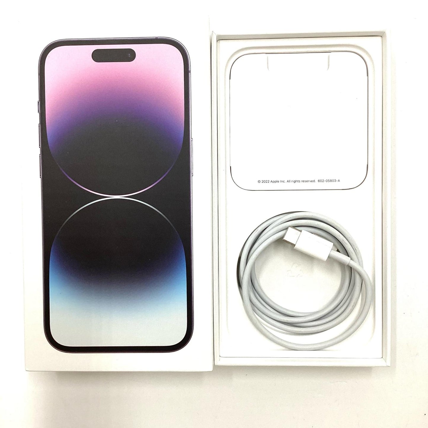【全額返金保証】【最速発送】Apple iPhone iPhone 14 Pro 256GB パープル docomo 白ロム 動作確認済 85%