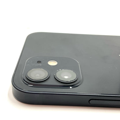 【全額返金保証】【最速発送】Apple iPhone iPhone 12 128GB ブラック au 白ロム 動作確認済 80%