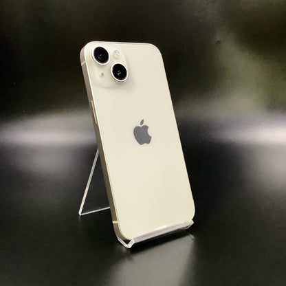 【全額返金保証】【最速発送】Apple iPhone iPhone 14 128GB スターライト au 動作確認済 85%