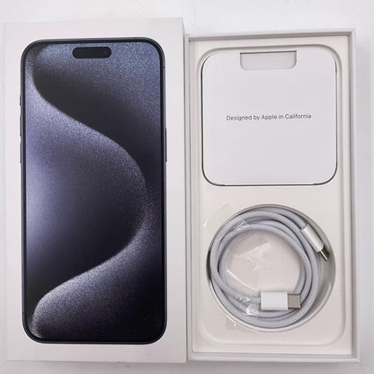 【全額返金保証】【最速発送】Apple iPhone iPhone 15 Pro Max 256GB ブルーチタニウム docomo 美品 動作確認済 86%