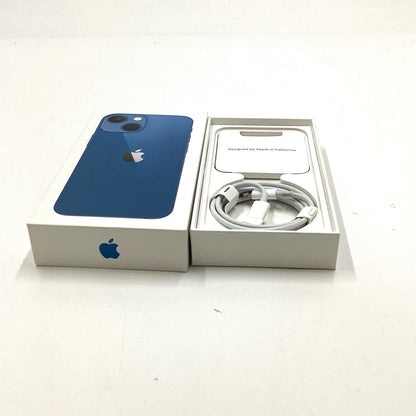 【全額返金保証】【最速発送】Apple iPhone iPhone 13 mini 128GB ブルー docomo 白ロム 動作確認済 79%