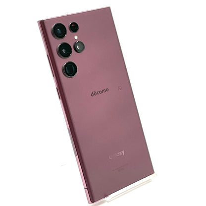 【最速発送】SAMSUNG Galaxy S22 Ultra 256GB バーガンディ docomo SC-52C 白ロム【難有】