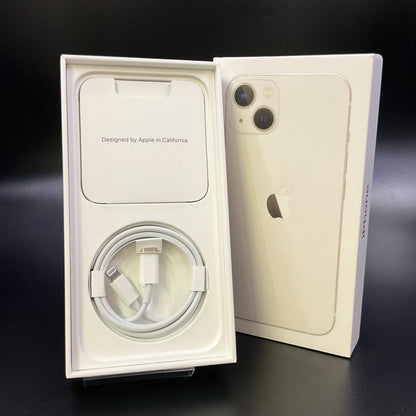 【全額返金保証】【最速発送】Apple iPhone iPhone 13 128GB スターライト au 動作確認済 83%