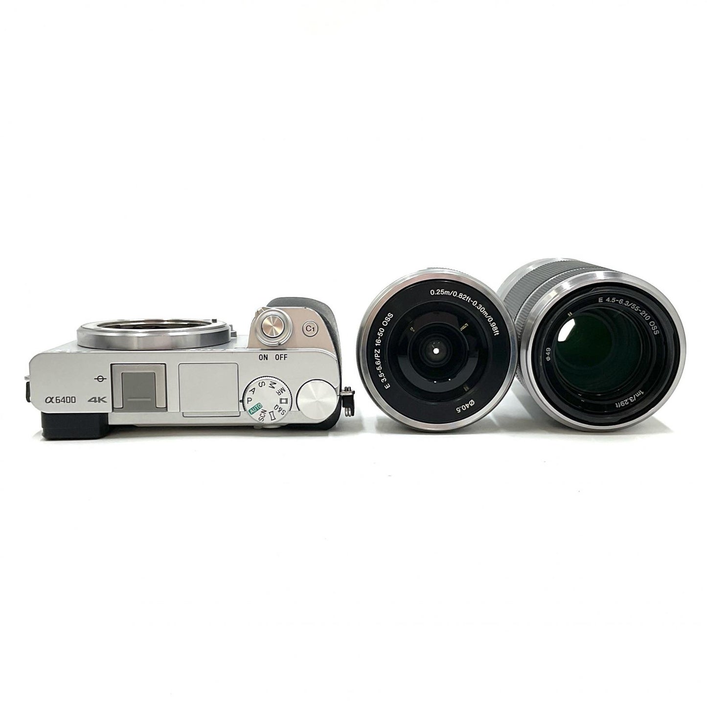 【全額返金保証】【最速発送】Sony デジタル一眼 α6400 ILCE-6400Y ダブルズームレンズキット シルバー 動作確認済