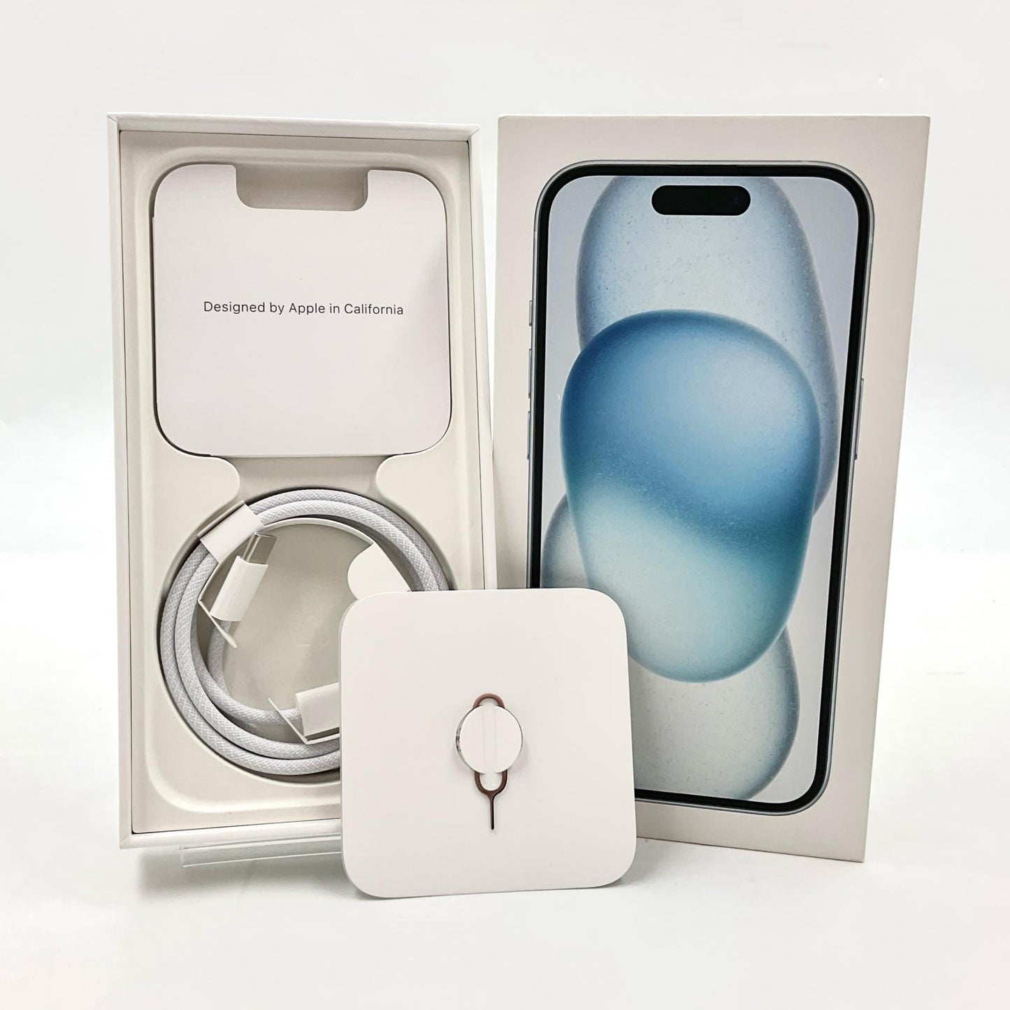 【全額返金保証】【最速発送】Apple iPhone iPhone 15 256GB ブルー SIMフリー 白ロム 美品 動作確認済 90%