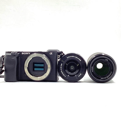 【全額返金保証】【最速発送】Sony デジタル一眼 α6400 ILCE-6400Y ダブルズームキット ブラック 超美品 動作確認済