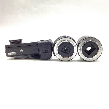 【全額返金保証】【最速発送】Sony デジタル一眼 α6400 ILCE-6400Y ダブルズームキット ブラック 超美品 動作確認済