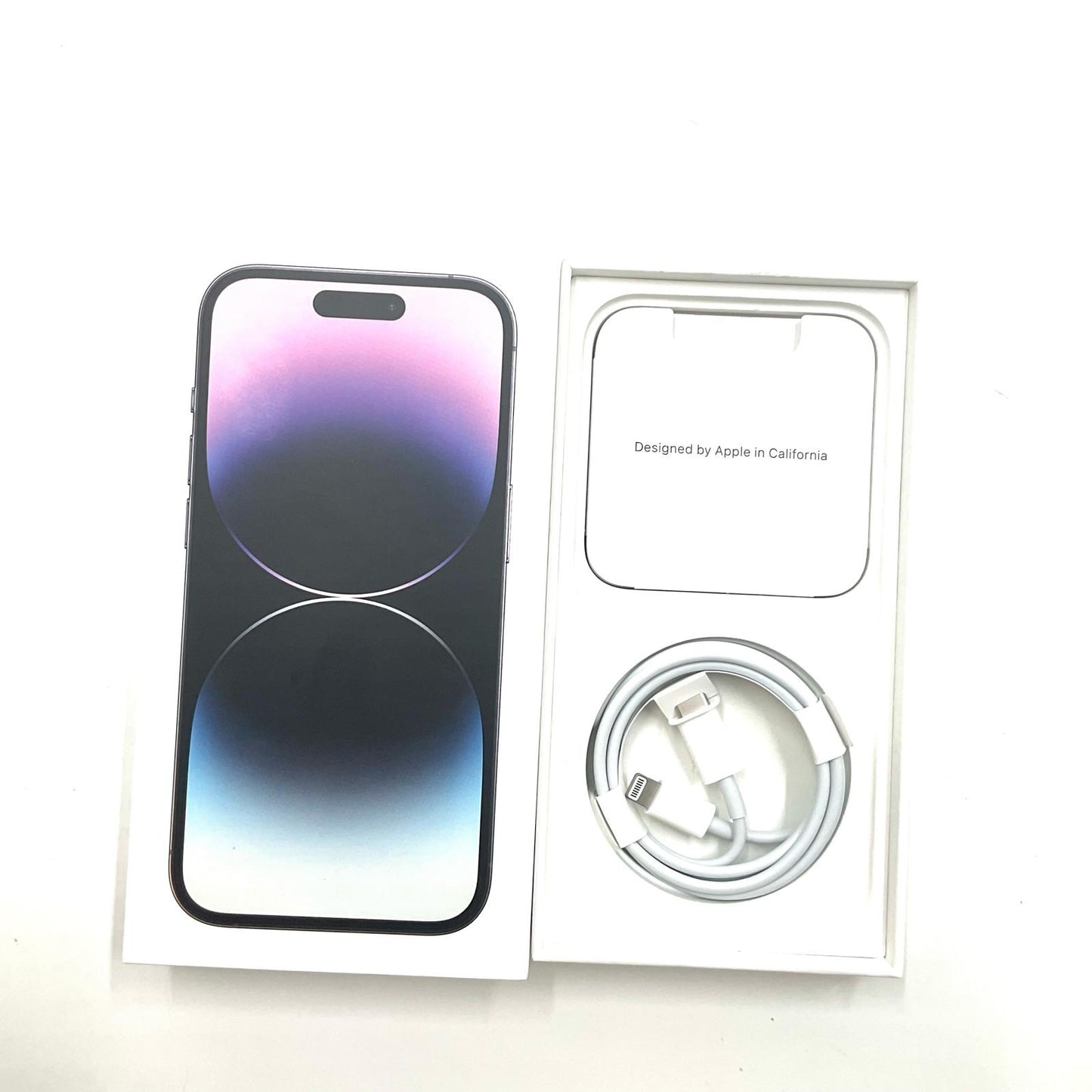 【全額返金保証】【最速発送】Apple iPhone iPhone 14 Pro 128GB ディープパープル SIMフリー 白ロム 美品 動作確認済 88%