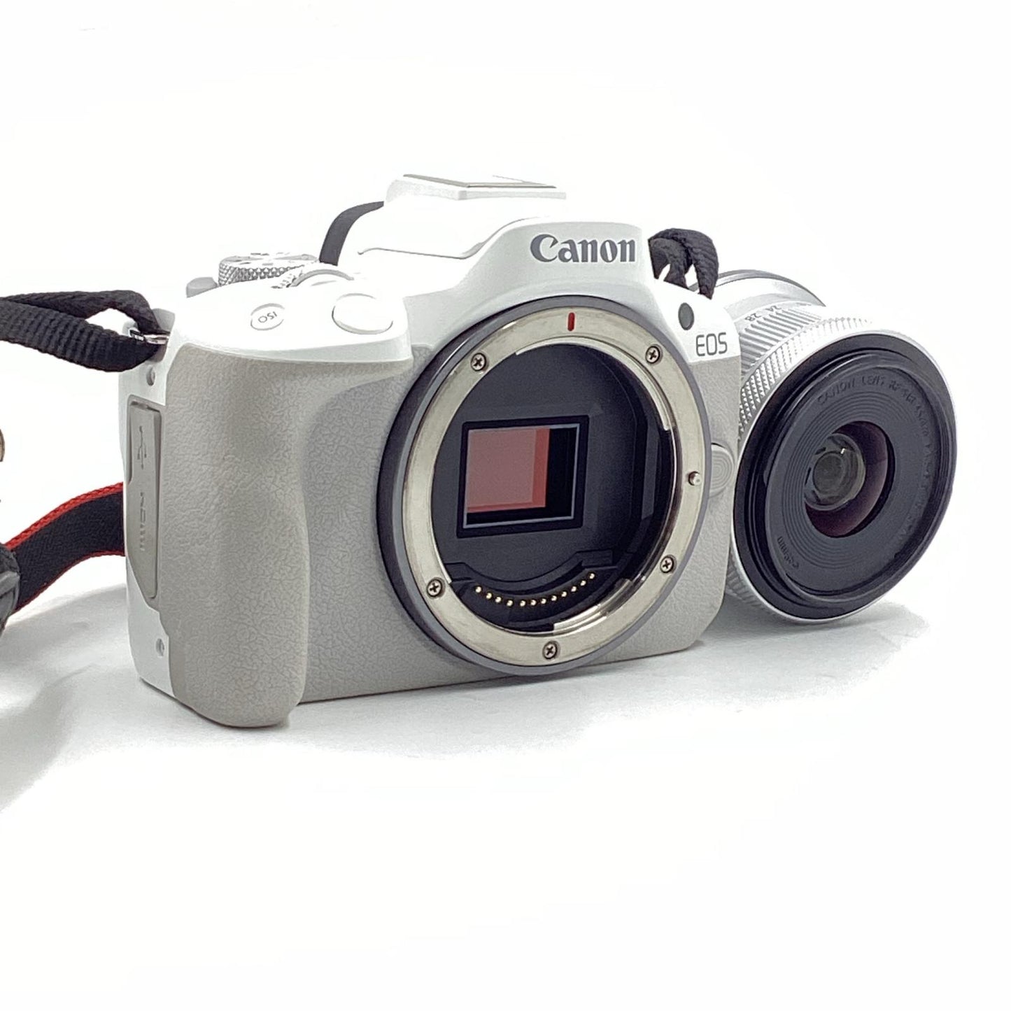 【全額返金保証】【最速発送】Canon デジタル一眼 EOS R50 RF-S18-45 IS STM レンズキット [ホワイト] ホワイト 美品 動作確認済