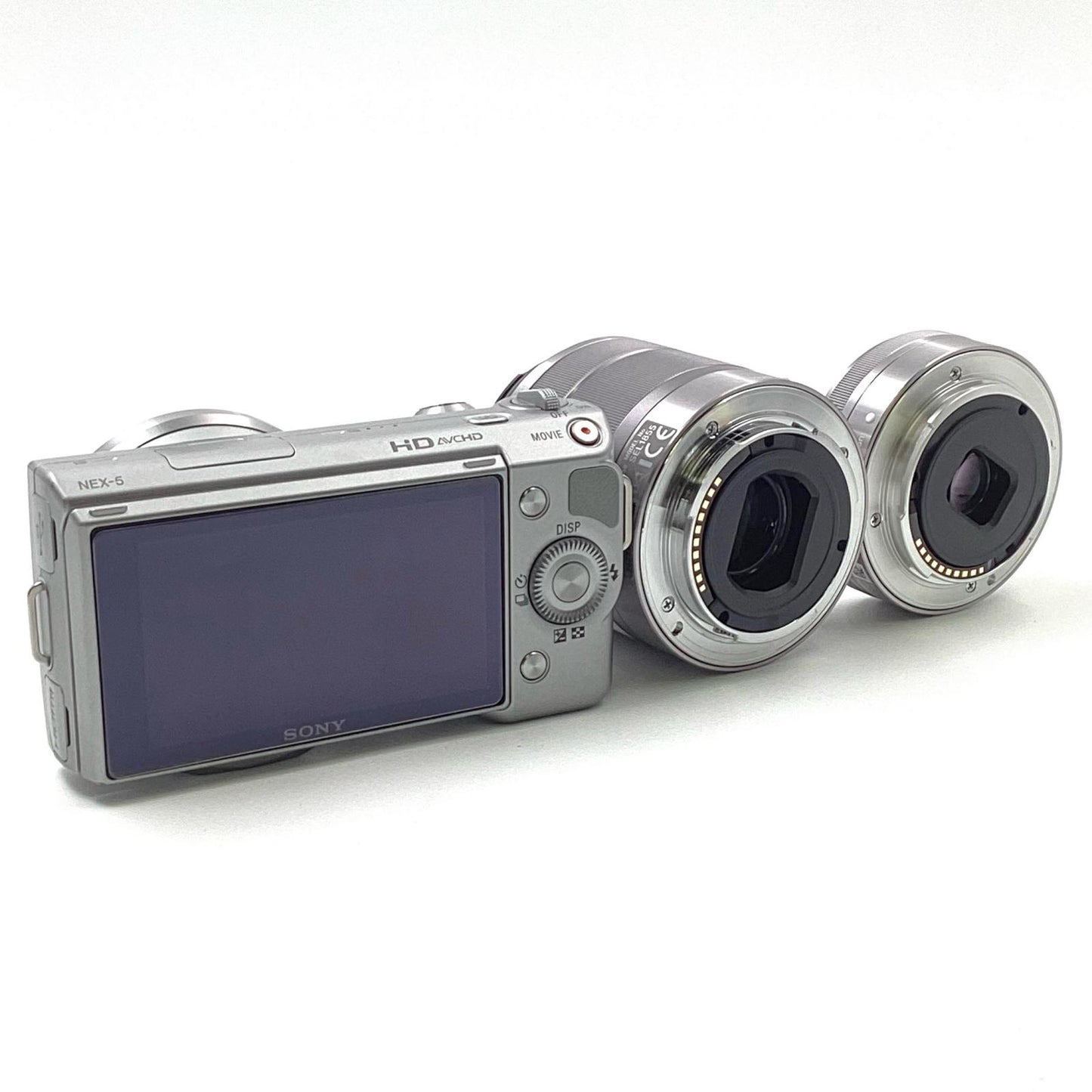 【全額返金保証】【最速発送】Sony デジタル一眼 α NEX-5D ダブルレンズキット [シルバー] シルバー 美品 動作確認済
