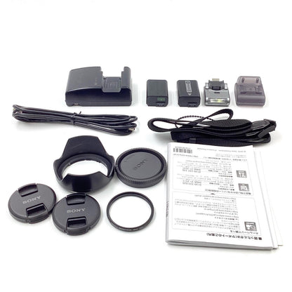 【全額返金保証】【最速発送】Sony デジタル一眼 α NEX-5D ダブルレンズキット [シルバー] シルバー 美品 動作確認済