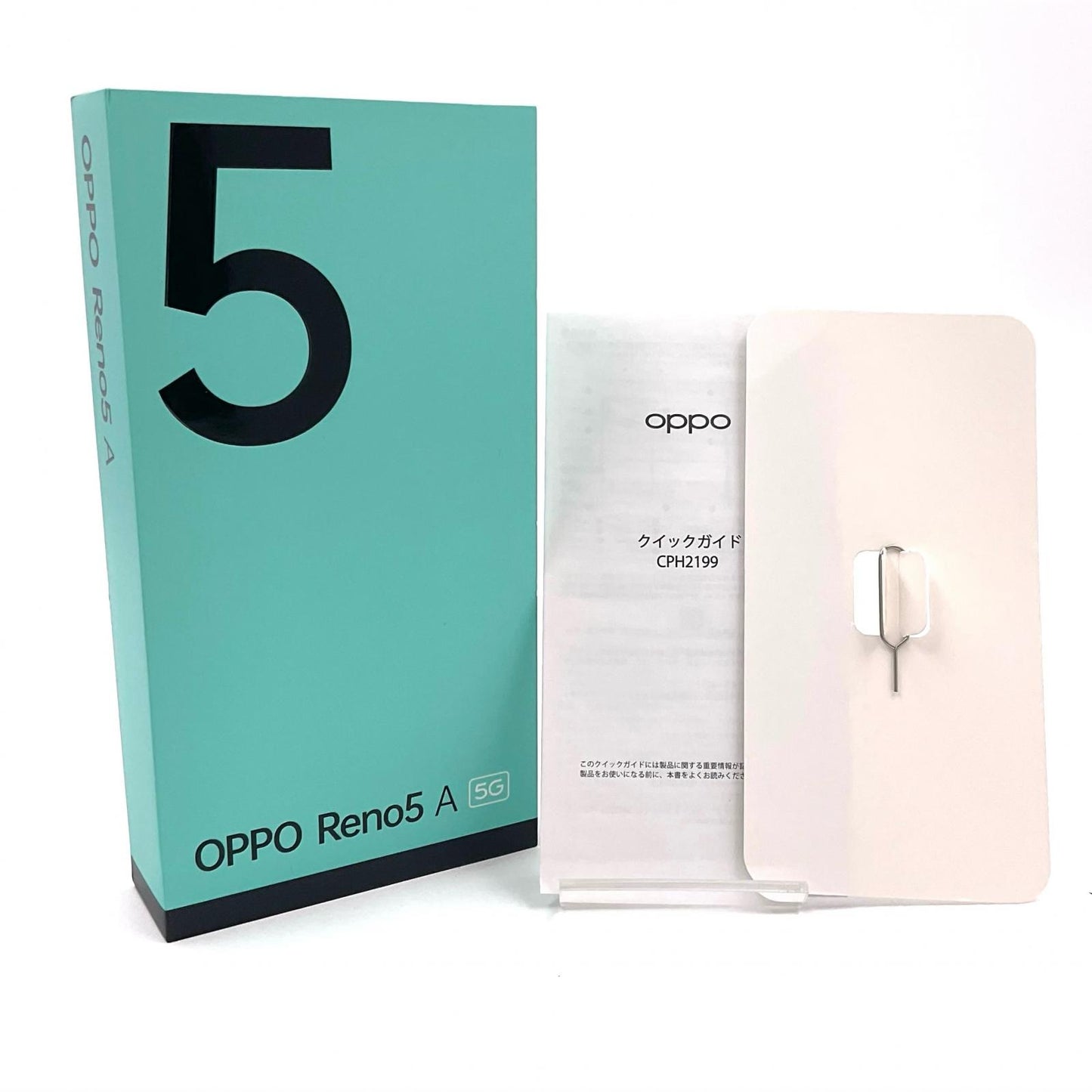 【全額返金保証】【最速発送】OPPO Reno 5 A 128GB アイスブルー SIMフリー CPH2199 白ロム 動作確認済