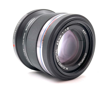 【全額返金保証】【最速発送】OLYMPUS M.ZUIKO DIGITAL 45mm F1.8 [ブラック] 動作確認済
