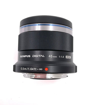 【全額返金保証】【最速発送】OLYMPUS M.ZUIKO DIGITAL 45mm F1.8 [ブラック] 動作確認済