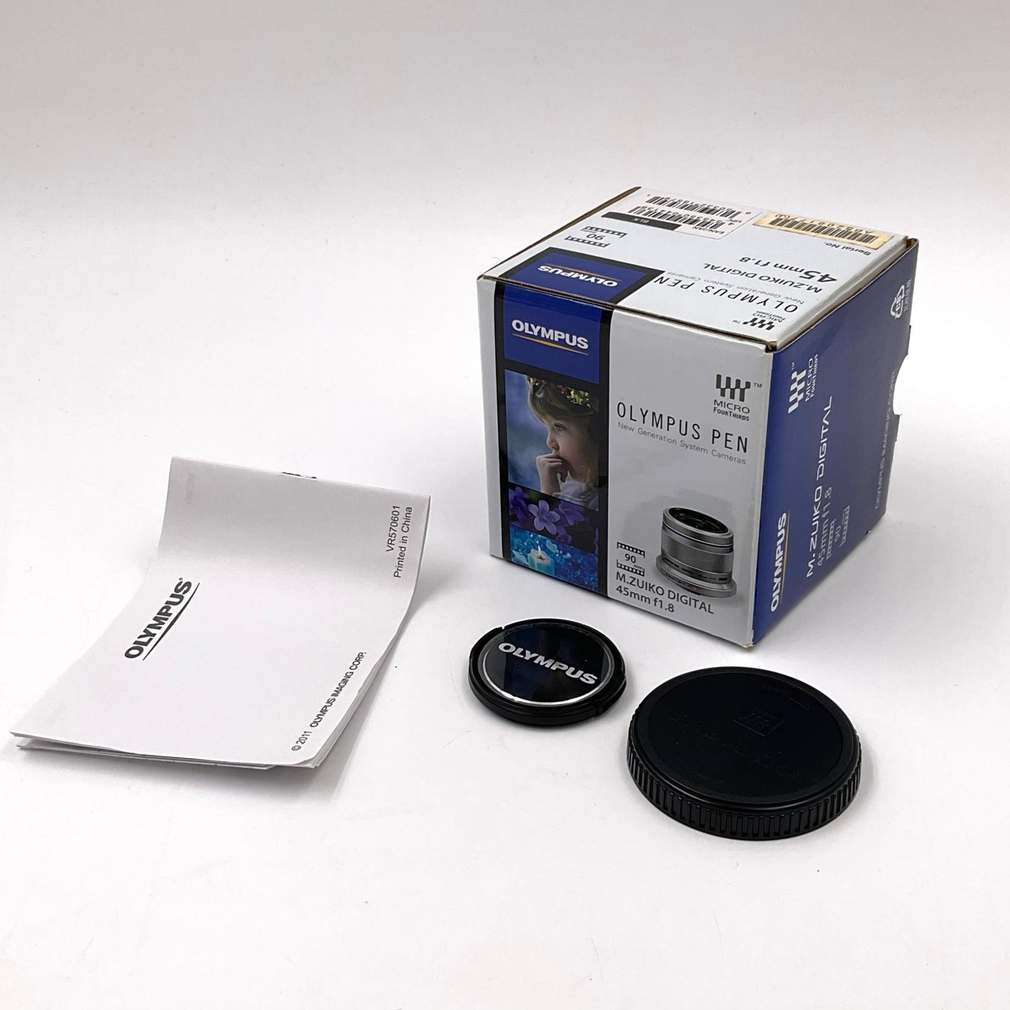 【全額返金保証】【最速発送】OLYMPUS M.ZUIKO DIGITAL 45mm F1.8 [ブラック] 動作確認済