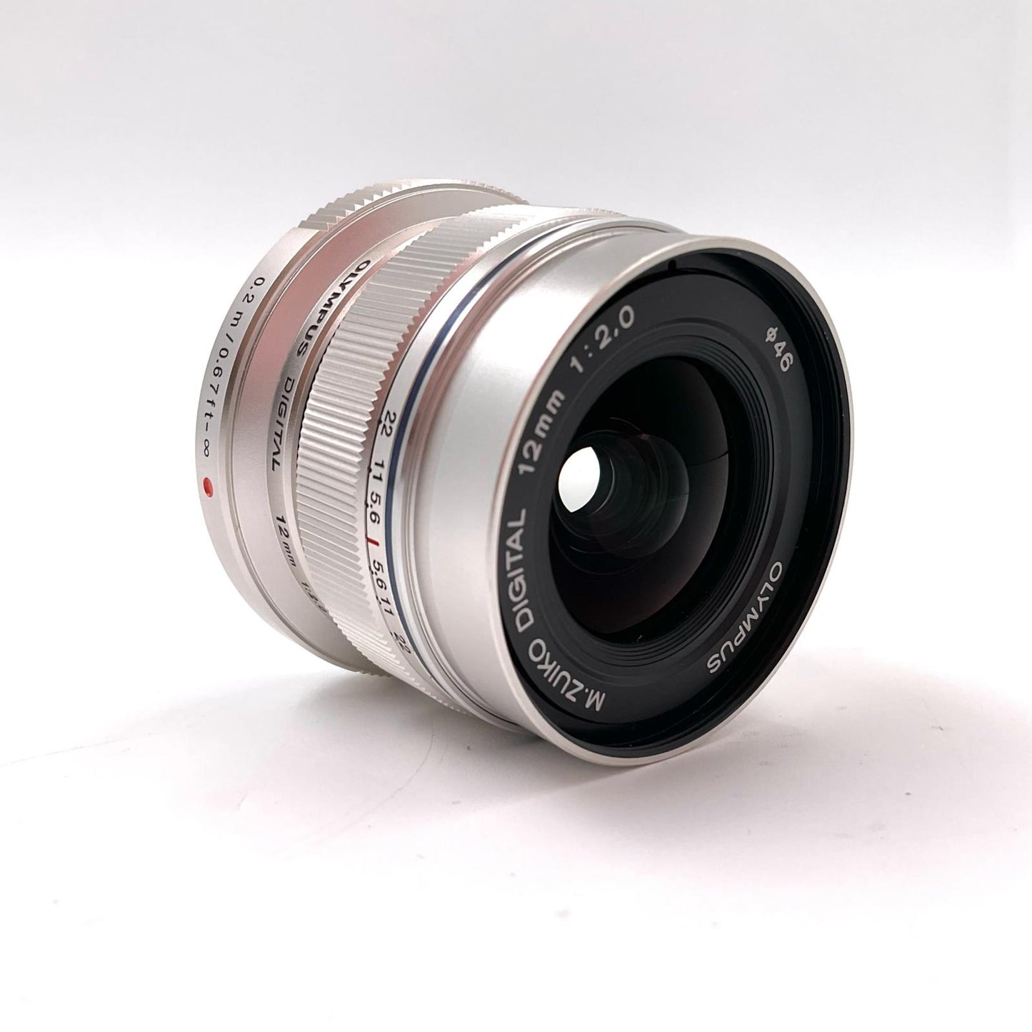 【全額返金保証】【最速発送】OLYMPUS M.ZUIKO DIGITAL ED 12mm F2.0 [シルバー 動作確認済