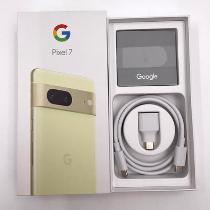 【全額返金保証】【最速発送】Google Pixel 7 128GB レモングラス au SIMフリー G03Z5 白ロム 動作確認済