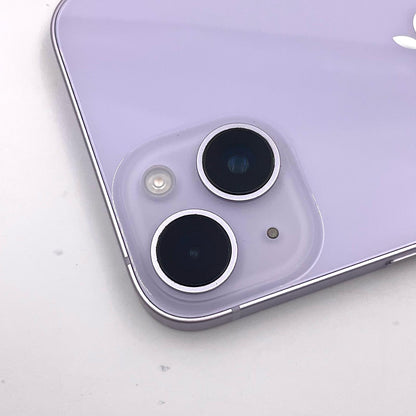 【全額返金保証】【最速発送】Apple iPhone iPhone 14 128GB パープル au SIMフリー 動作確認済 84%