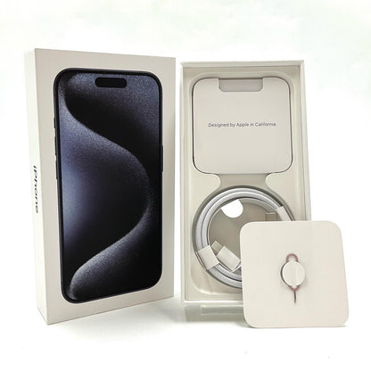 【全額返金保証】【最速発送】Apple iPhone iPhone 15 Pro 128GB ブルーチタニウム SIMフリー 白ロム 美品 動作確認済 86%