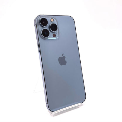【全額返金保証】【最速発送】Apple iPhone iPhone 13 Pro Max 256GB シエラブルー docomo SIMフリー 白ロム 動作確認済 80%