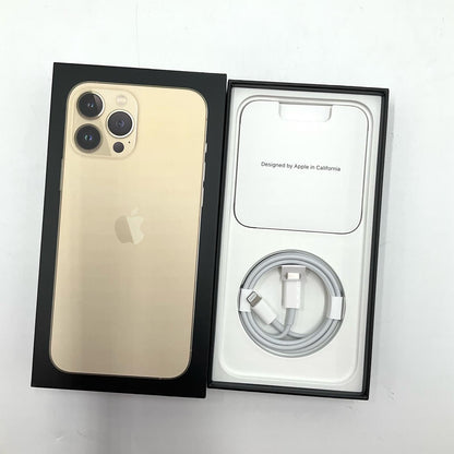 【全額返金保証】【最速発送】Apple iPhone iPhone 13 Pro Max 256GB ゴールド SIMフリー 白ロム 動作確認済 76%