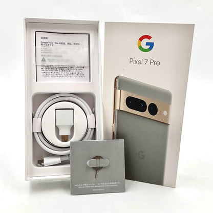 【全額返金保証】【最速発送】Google Pixel 7 Pro 128GB Hazel SIMフリー GFE4J 白ロム 動作確認済