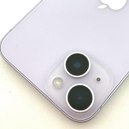 【全額返金保証】【最速発送】Apple iPhone iPhone 14 128GB パープル au 美品 動作確認済 90%