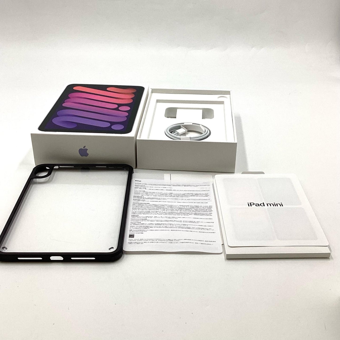 【最速発送】Apple iPad mini 8.3インチ 第6世代 256GB パープル WiFi+Cellular au SIMフリー 白ロム【難有】