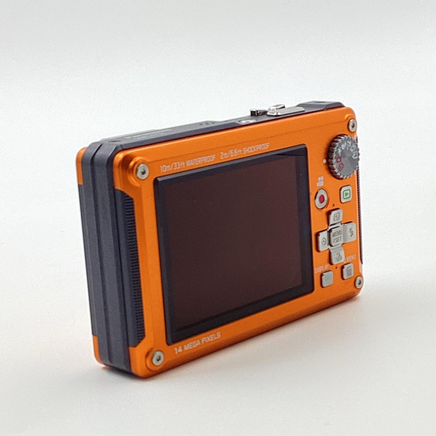 【全額返金保証】【最速発送】Panasonic コンパクトデジタルカメラ LUMIX DMC-FT2 オレンジ 美品 動作確認済