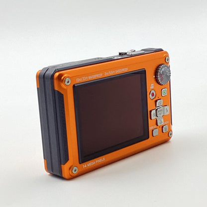 【全額返金保証】【最速発送】Panasonic コンパクトデジタルカメラ LUMIX DMC-FT2 オレンジ 美品 動作確認済