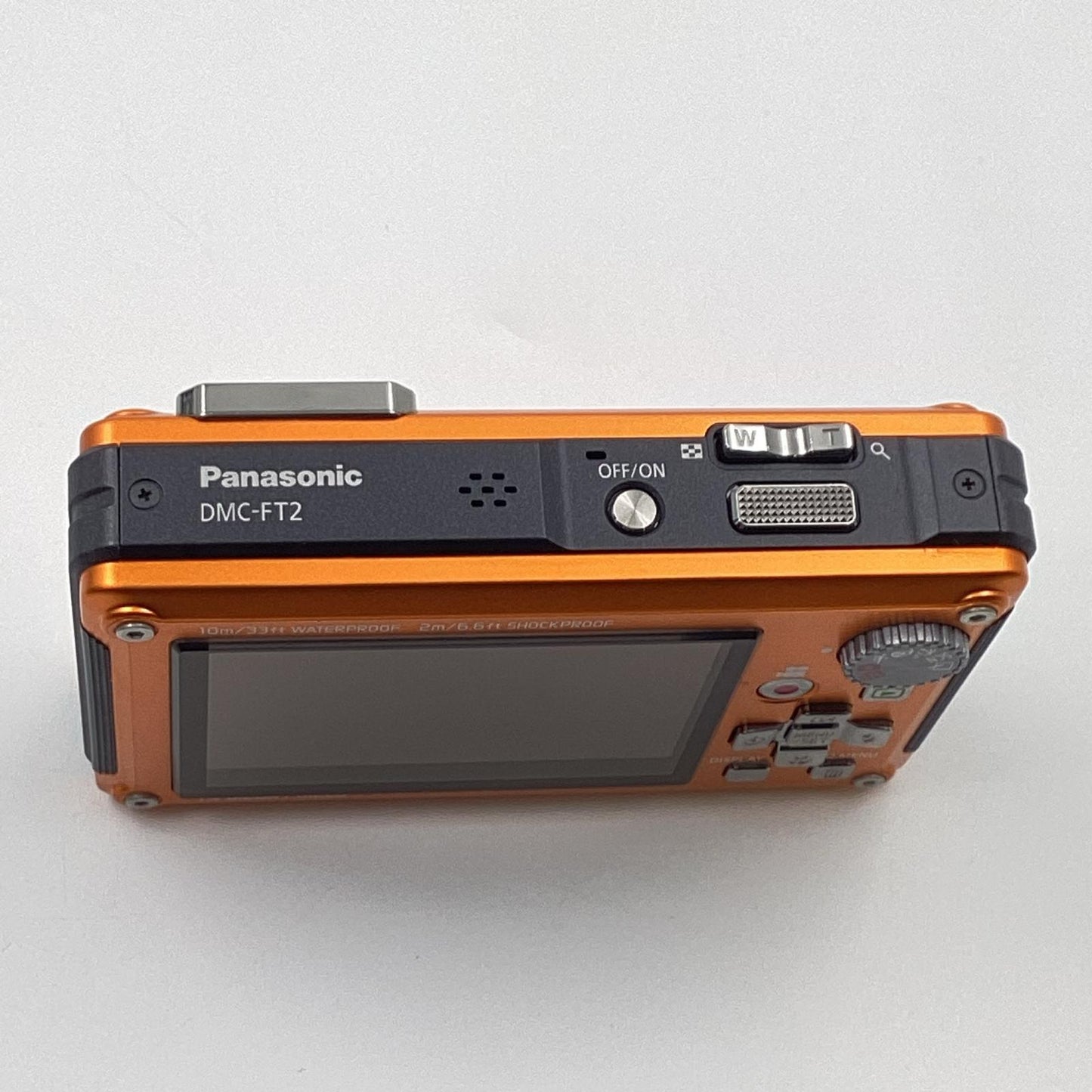 【全額返金保証】【最速発送】Panasonic コンパクトデジタルカメラ LUMIX DMC-FT2 オレンジ 美品 動作確認済