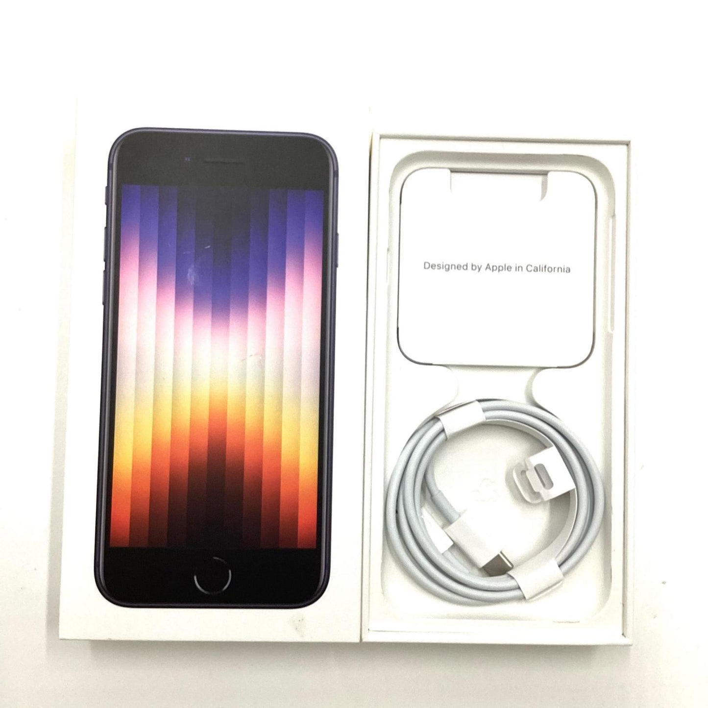 【全額返金保証】【最速発送】Apple iPhone iPhone SE（第3世代） 64GB ミッドナイト Softbank SIMフリー 白ロム 動作確認済 87%