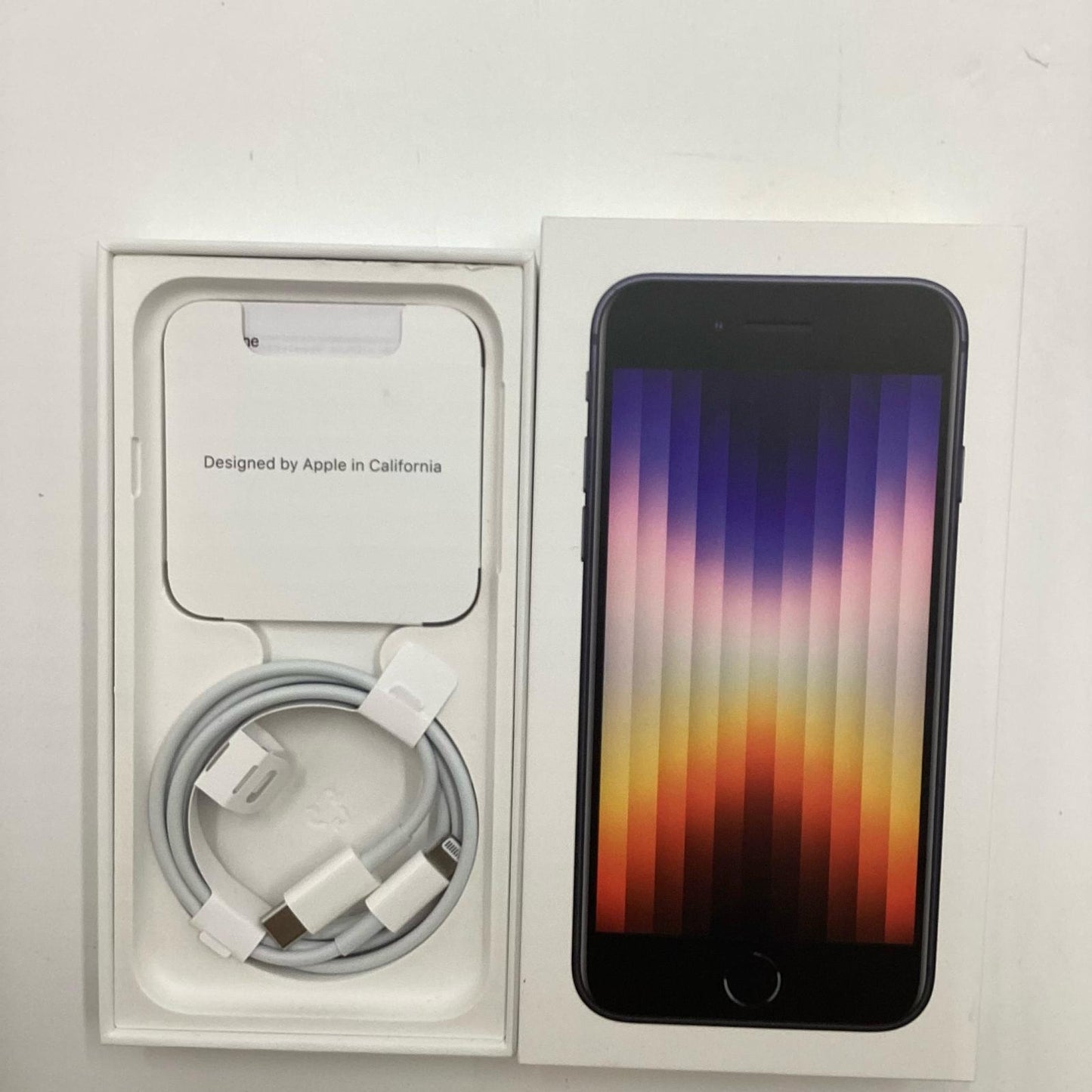 【全額返金保証】【最速発送】Apple iPhone iPhone SE（第3世代） 64GB ミッドナイト Softbank SIMフリー 白ロム 動作確認済 85%