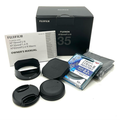 【全額返金保証】【最速発送】FUJIFILM フジノンレンズ XF35mmF1.4 R 超美品 動作確認済