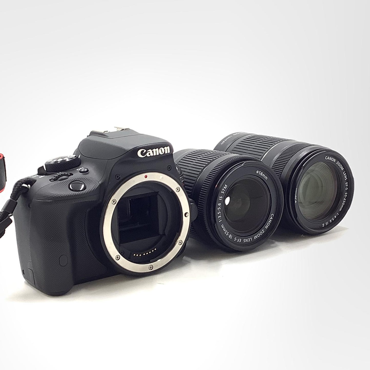 【全額返金保証】【最速発送】Canon デジタル一眼 EOS Kiss X7 ダブルズームキット ブラック 美品 動作確認済