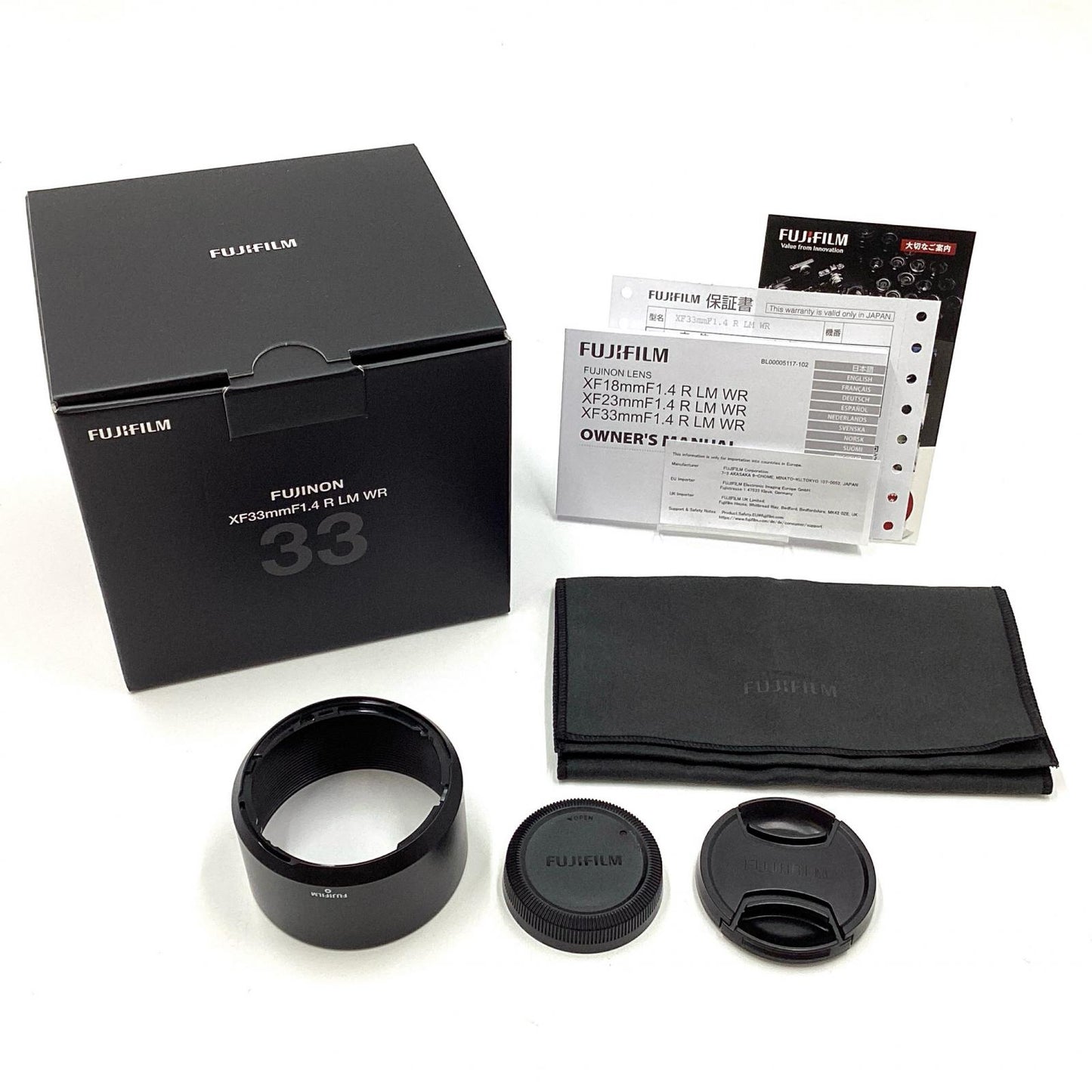 【全額返金保証】【最速発送】FUJIFILM フジノンレンズ XF33mmF1.4 R LM WR 美品 動作確認済