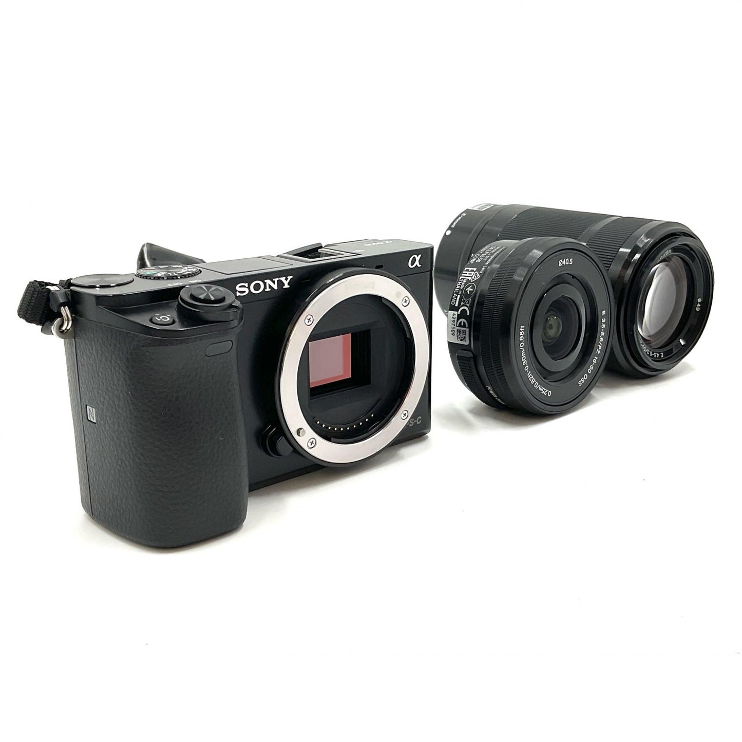 【全額返金保証】【最速発送】Sony デジタル一眼 α6000 ILCE-6000Y ダブルズームレンズキット [ブラック] ブラック 美品 動作確認済