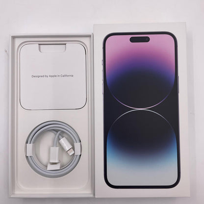 【全額返金保証】【最速発送】Apple iPhone iPhone 14 Pro Max 512GB ディープパープル SIMフリー 白ロム 動作確認済 80%